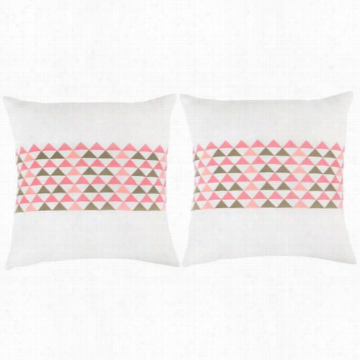 Safavieh Dec314b--1220-set2 Geo Mounatin Wild Flower Mu Lti Decorative Pillows - Set Of 2