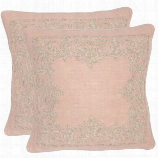 Safavieh Dec315a-2020-set2 Florentine 20" Petal Decorative Pillows -  Set Of 2