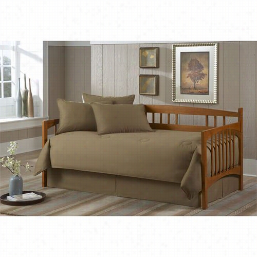 Southern Textiles 80jq400kht Paramount Solid Khaki Twin 5 Pieces Daybed Ensemble