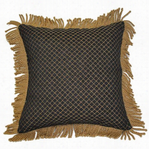 Austin Horn Lis320762-18p Classics Lismire Black 18" Square Pillow