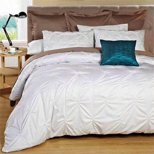 Daniadown 555599d8 Quinn King Duvet Cover Set  In White