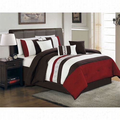 Hallmart Collectibles 64475 Ethan 7 Piece Queen Comforter Set