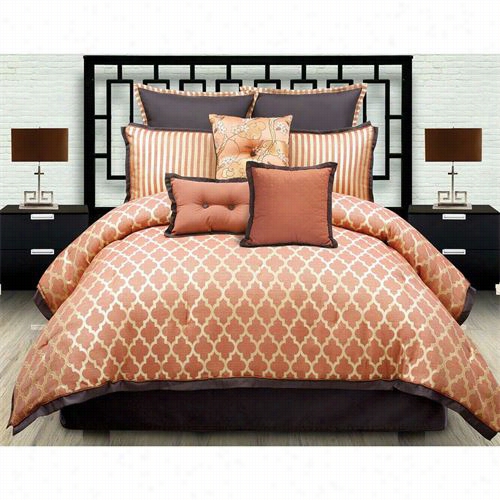 Hallmart Collectibles 67015-9e Angelo Home Westtgate King 9 Piece Kiing Comforter Set