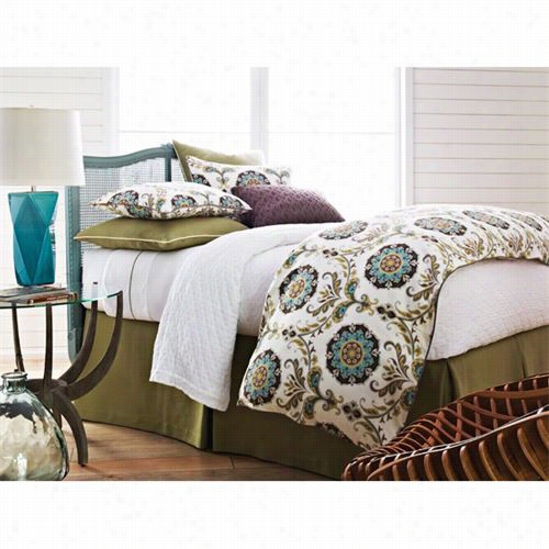 Peacock Alley  Cdv-oq-pea Cordova 90" X 90" Queen Duvet Cover In Pearl