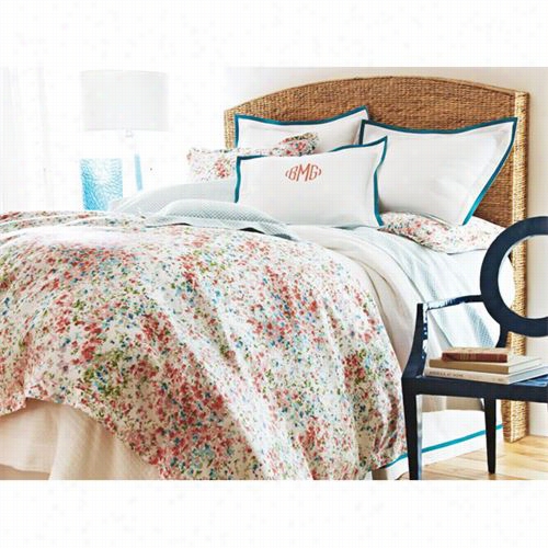 Peacock Alley Elo-oq-cor Eloise 90" X 90" Queen Duvet Cover In Coral