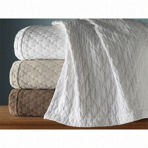 Peacock Alley Oth-4q-wht Othello Qu Een Matelasse Coverlet In White