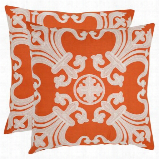 Safavieh Pil155 Collette 22&quoy; Decorative Pillows - Set Of 2