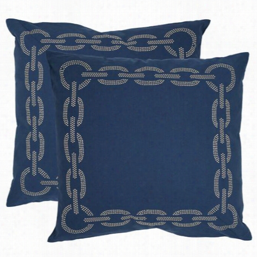 Safavieh Pil156 Sibine 22" Decoratvie Pillows - Set Of 2