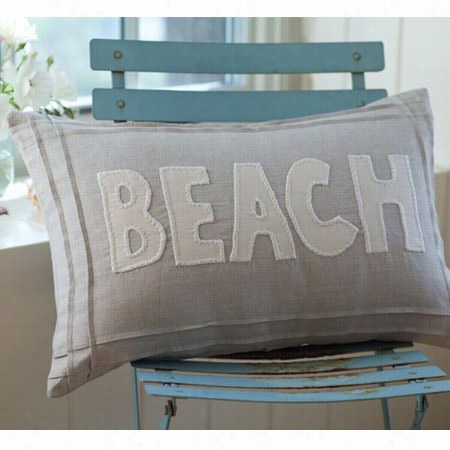 Taylor Llinens 1036natbeach-bou Natural Beach Pillow