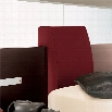 Rossetto T26669B002N39 Set of 2 Win Headboard Pillows in Red