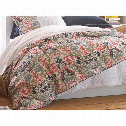 Peacock Alley Cat--oq-cor Catalina Queen Duvet In Coral