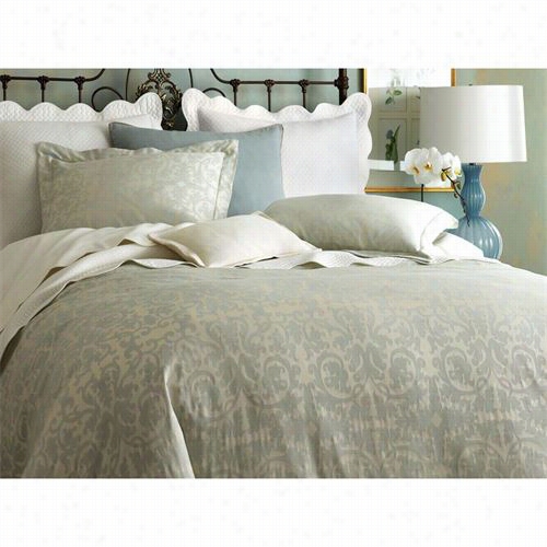 Peacock Alley Mar-oq-mis Marcella Queen Duvet  Cover In Mist