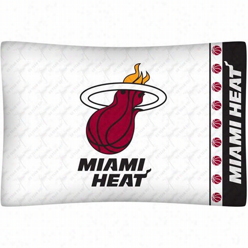 Sports Covveragee 02mfpcs2heastan Nba Miami Heat Micro Fiber Pillow  Case