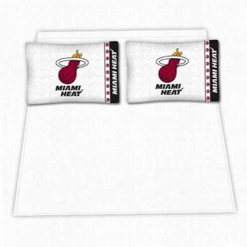 Sports Covsrage 02mfsshs2he Atwin Nba Miami Heat Micro Fiber Twin Bed Sheet Set