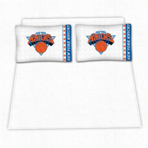 Sports Covrr Age 02mfshs2knitwin Nba New York Knicks Micro Fiber Twin Bed Sheet Est