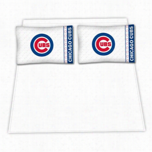 Sports Covearge 03mfshs3cubtwin Mlb Chicago Cubs Micro Fibsr Twin Bed Sheet Set