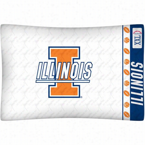 Sports Coverage 04mfpcs4ilustan Ncaa Illinois Fighting Ililni Micro Fiber Pillow Case