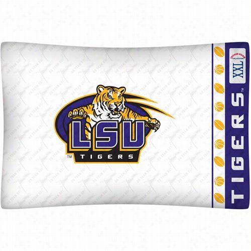 Sports Coverage 04mfpcsl4asstan Ncaa Louisiana State Tigers Micro Fiber Pillow Case