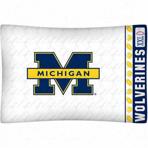 Sports Coverage 04mfpcs4miustan Ncaa Michigan Wolverines Micro Fiber Pillow Case