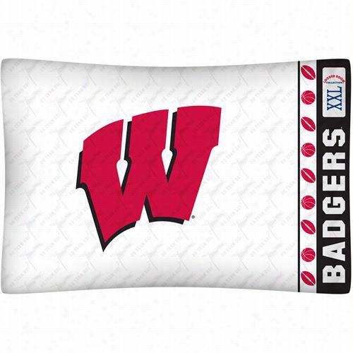 Sports Coverage 04mfpcs4wiustan Ncaa Wisconsin Badgers Micro Fiber Pillow Case
