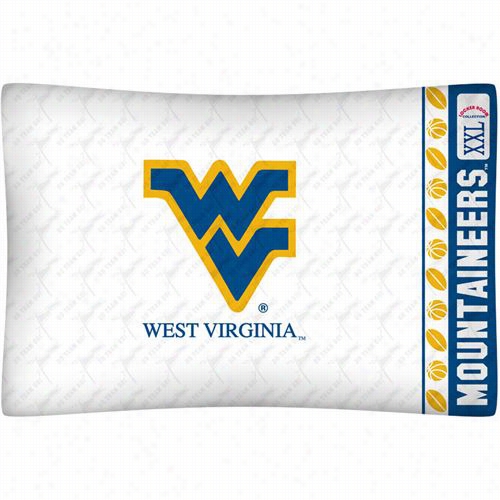 Sports Coverage 04mfpcs4wvustan Nncaa West Virginia Mountaineers Micro Fiber Pillow Case