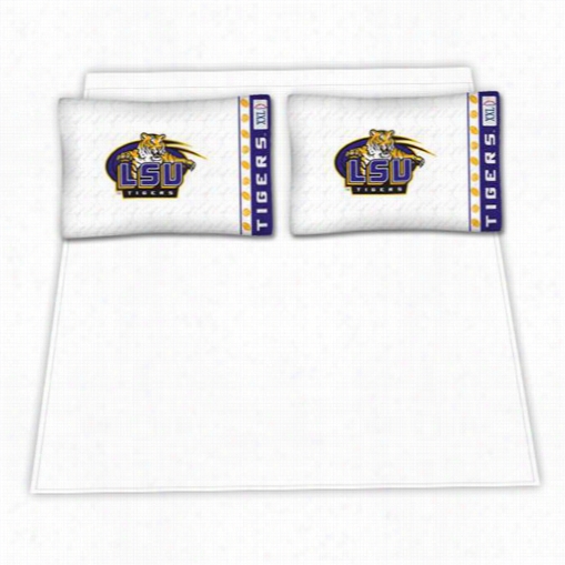 Sports Coverage04mfshs4lastwin Ncaa Luoisiana State Tigers  Imcro Fiber  Twin Bed Sheet Set