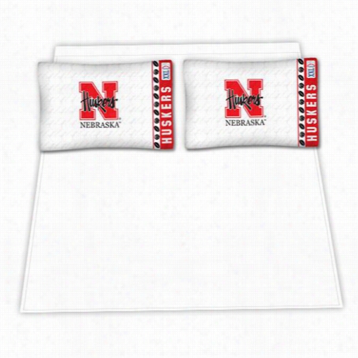 Sports Coverage 04mfshs4neebtwin Ncaa Nebraska Cornhuskers Micro Fiber Twin Bed Sheett Set