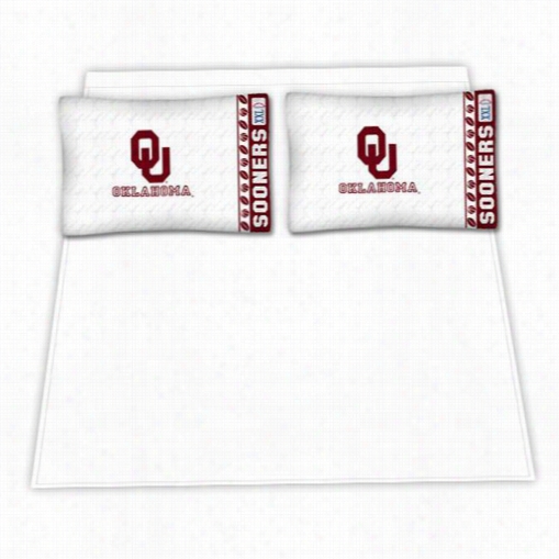 Sports Coverage 04mfshs4okutwin  Ncaa Okklahoma Sooners Micro Fiber Twin Bed Sh Eet S Et