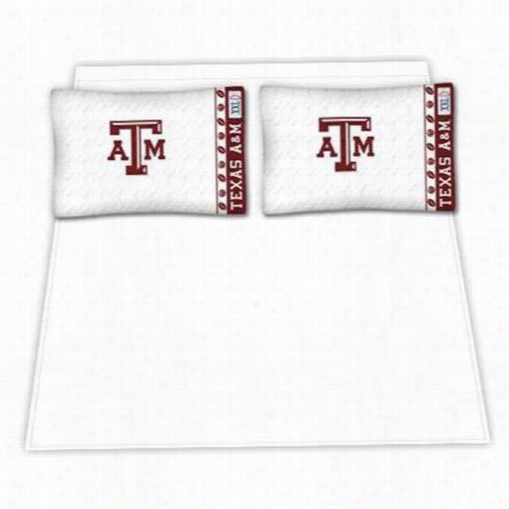 Sports Cove Rage 04mfshs4txatwwin Ncaa Texas A&m Aggies Micro Fiber Tin Bed Sheet Est