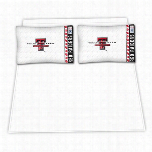 Sports Coverage 04mfshs4txttwin Ncaa Texs Tech Red Raiders Micdo Fiber Twin Bed  Sheet Set