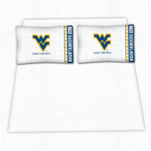 Sport S Coverage 04mfshs4wvutwin Ncaa West Virginia Mountaineers Micro Fiber Twin Bed Sheet Set