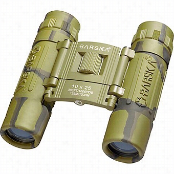 Barska 10x25 Lucid View Binoculars, Camo