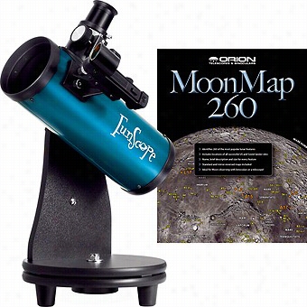 Funscope 76mm Tabeltopp Reflectof Ttelescope Moon Outfit