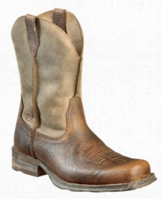 Ariat Ra Mbler Pull-on Western Boots For Men - Earth/brown Bomber - 9 W