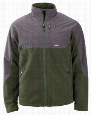 Ascend Insulated Fleece Jackett For Men - Bronze Green - 