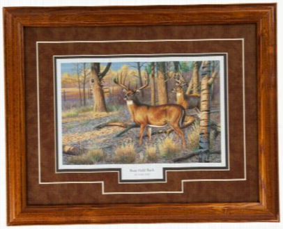 Bean Field Buck King Of Bucks Collection Framed Arttwork