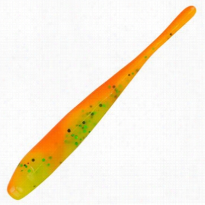 Berley Powerbait Twitchtail Minnows - 15 Pack - Chartreuse Black Fle Ck/orange