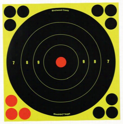 Birchwood Casey Shoot-n-c Self-adhesive Target Or Pasters - 8" Round