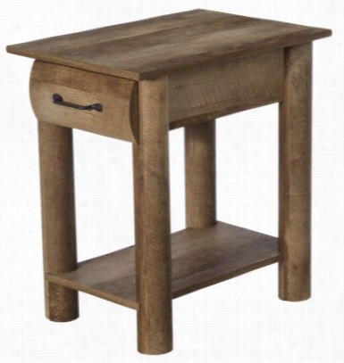 Boone Mountain Side Table - Oak