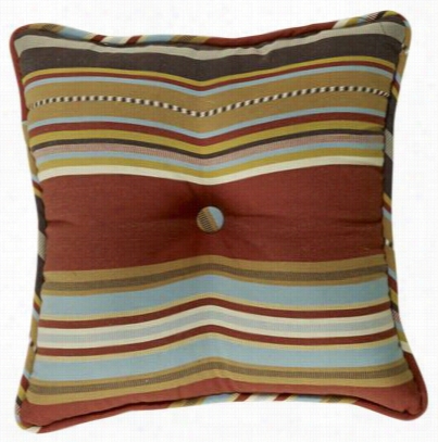 Calhoun Collection Stripe Tufted Accent Pillow - Stripes