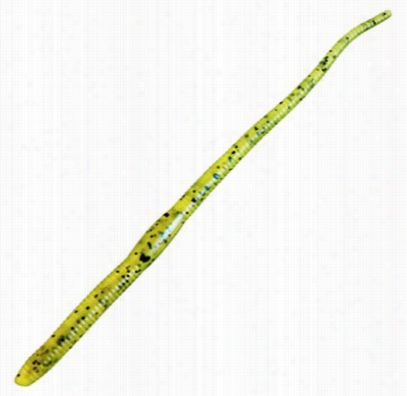 Chompers  Shaky Worms - Chartreuse Shad - 8' - 10 Pack
