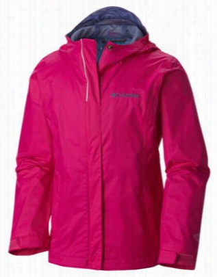 Columbia Arcadia Jacket For Girls - Haute Pink/bluebell - L