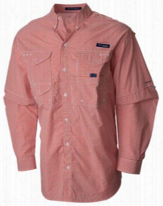 Columbia Siper Bonehead Classic Long Sleeve Shirt Foe Men - Nectar Gingham - S