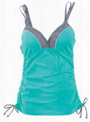 Free Rude Mixx And Match Swimwear Beach Tile Flyaway Tankini Because Of Ladies - L