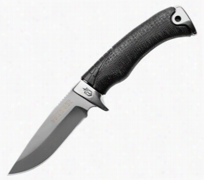 Gerber Gator Premium Fixed Blade Drop Point Knife - Black - 4'