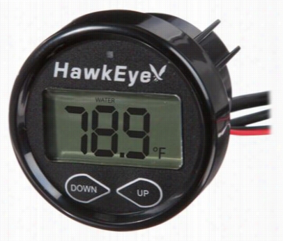 Hawkeye D10dx In-dashh Depth Finder With Air & Water Temperature - Hawkeye Tansommm Ount Trans