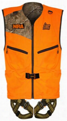 Hunter Safety Systems Hss-patriot Reversible Safety Accoutrements Vest - Realtree Ap/blaz E Orane - S/m