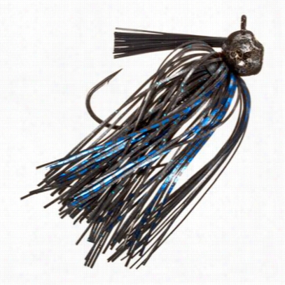 Jewel Bait Havy Cover Football Jig - 5/8 Oz. - 2 Pack - Black/blue Flash