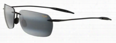 Maui Jim Banzai Olairzed Sunglasses - Gloss Blackneutral Grey Mirror