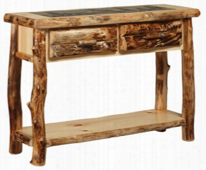 Naturall Wood 2-draver Sofa Table